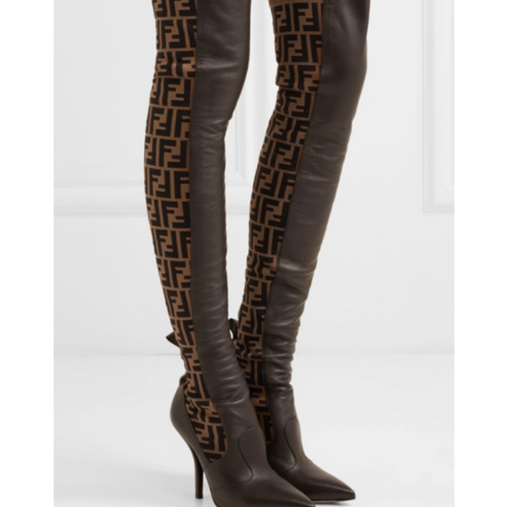 Fendi over the knee boots